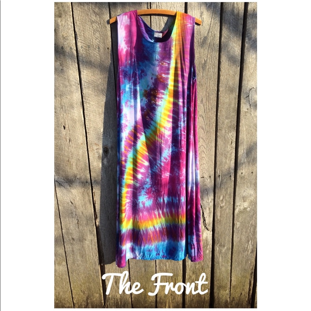 🎨by Hippie James🎨One-of-a-Kind Tie Dye Sundress